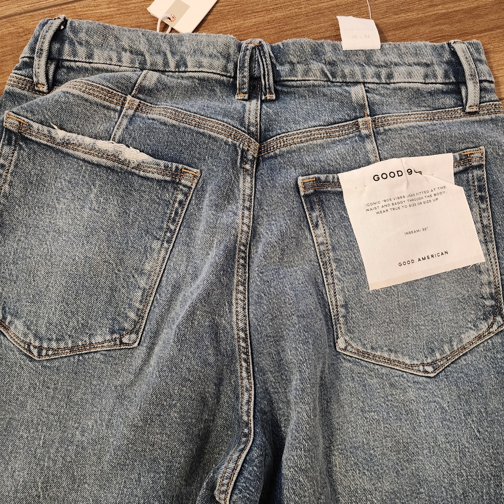 Good American Good '90s High Rise Straight Jeans - Picture 7 of 14